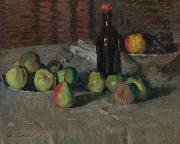 Alexej von Jawlensky Stilleben mit Apfeln und Flasche Sweden oil painting artist
